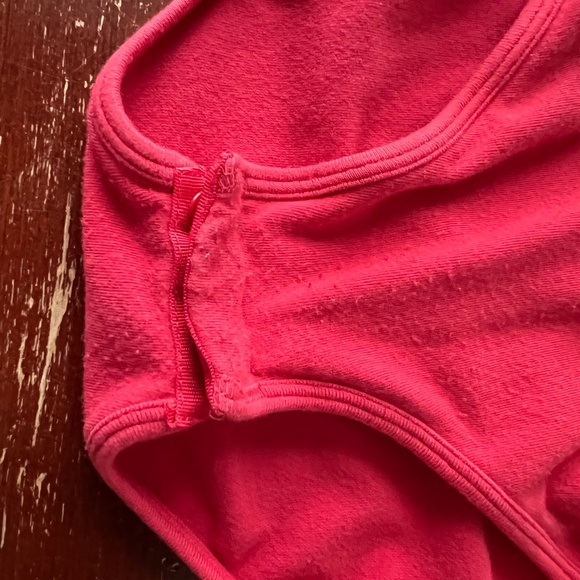 Coral Pink Faux Wrap Bodysuit by C’est Moi - Picture 6 of 9